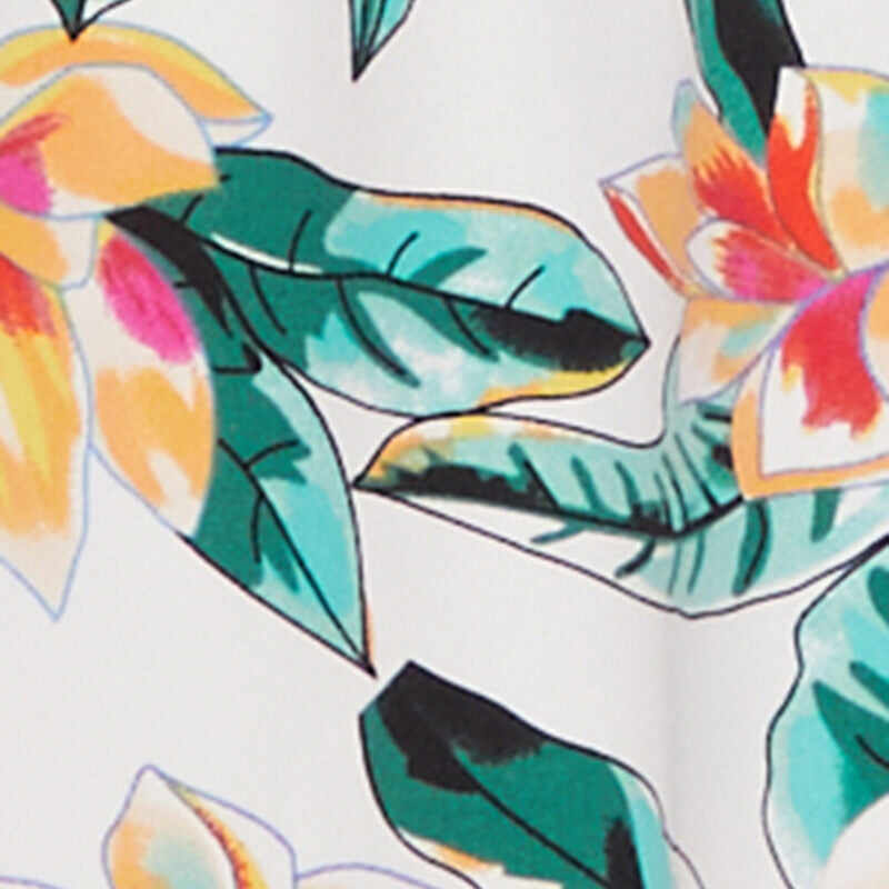 Floral Print Tube Sundress with Classic Fit