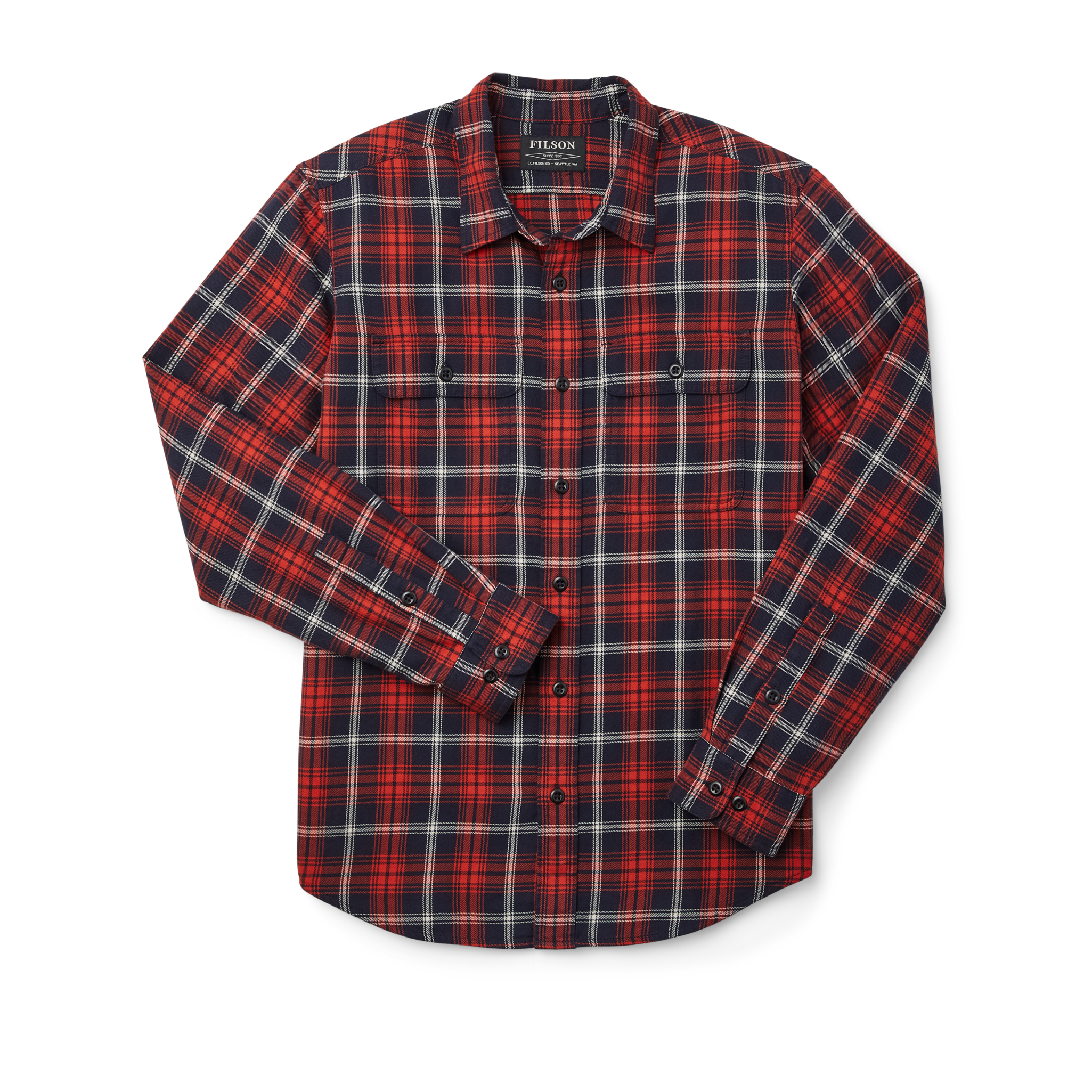 Scout Shirt - Navy/red/white Plaid