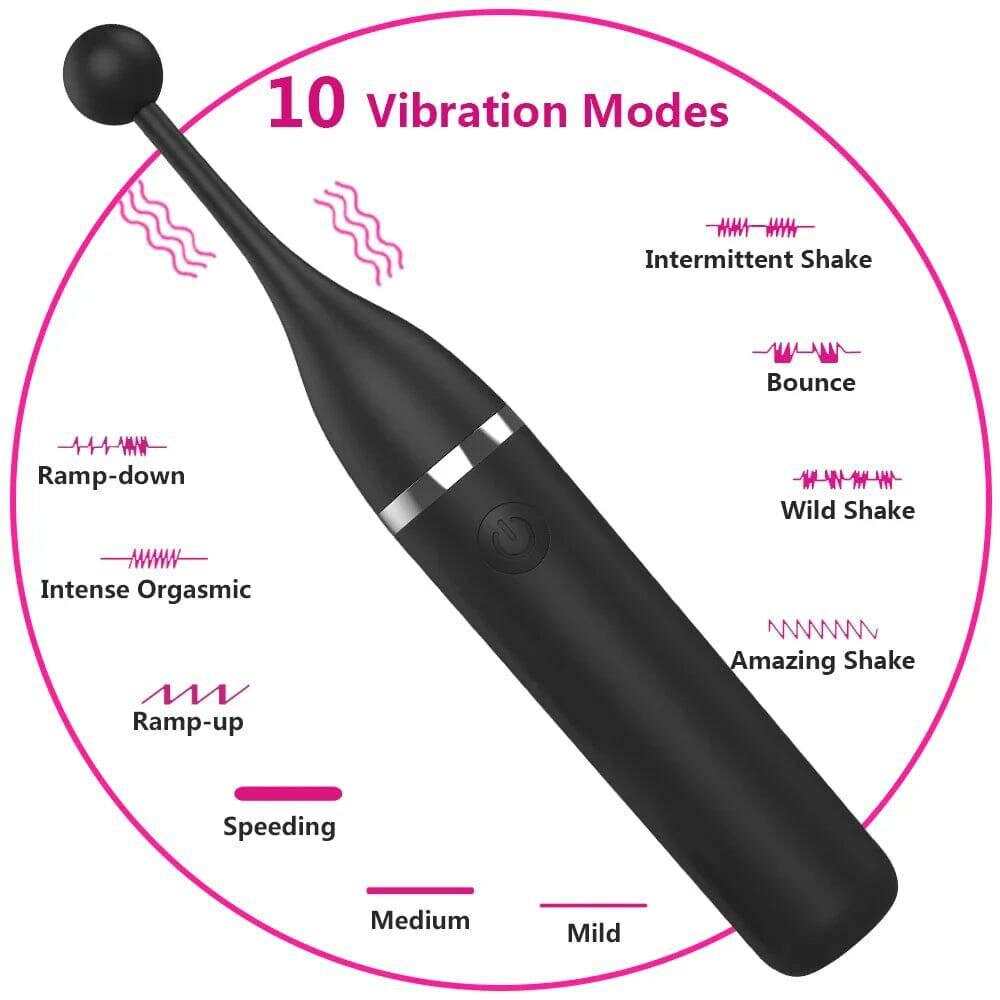 Female Clitoris Vibrator with 3 Caps – G-Spot Masturbation Massage