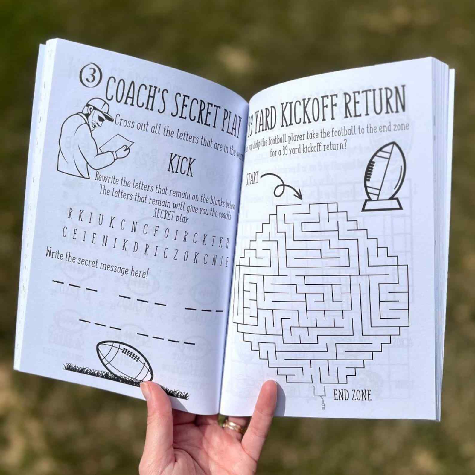 Football Activity Book for Kids Football Activity Pages for Ages 7-11