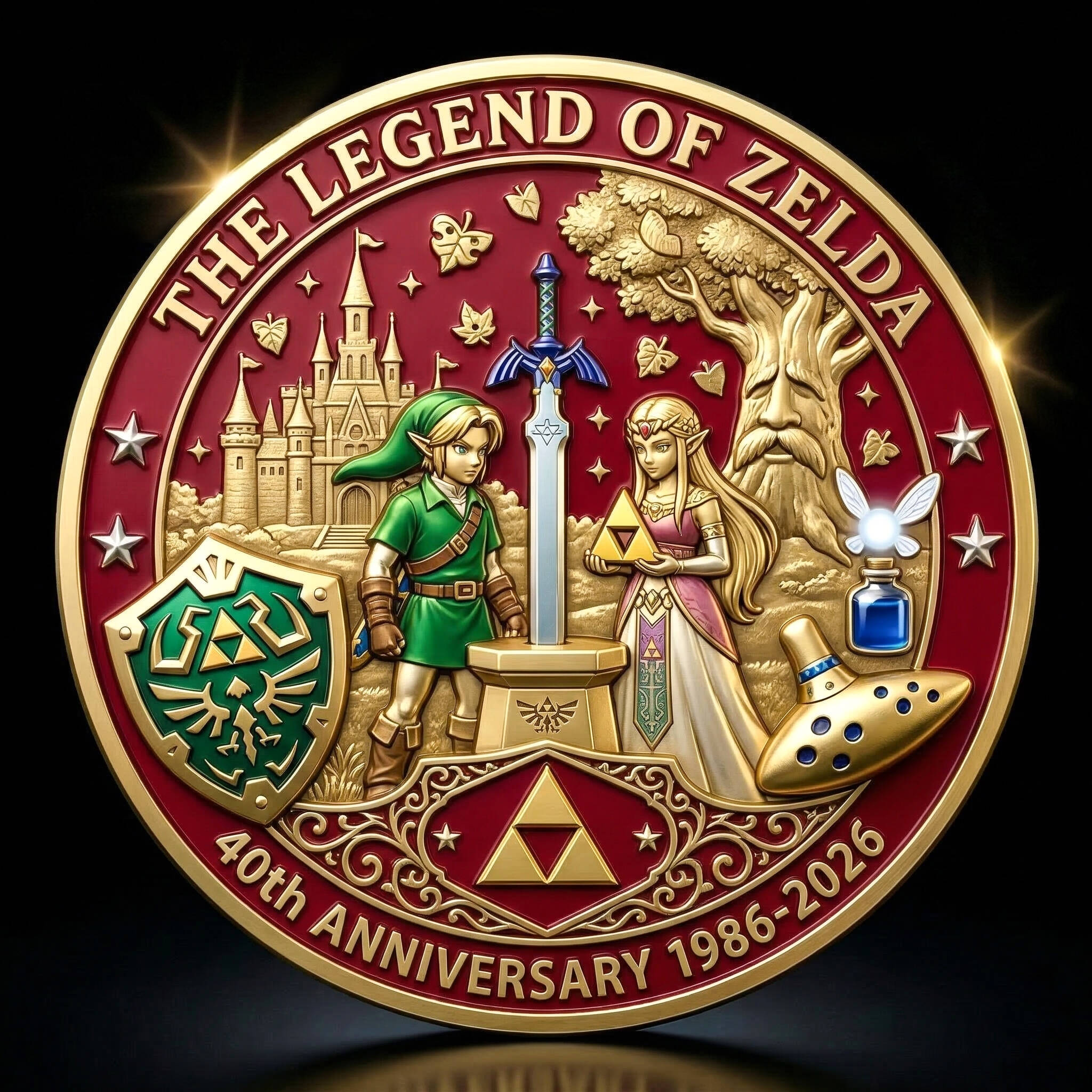 The Legend of Zelda 40th Anniversary (1986–2026) Collector Coin