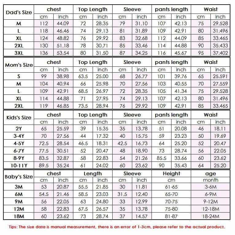 Merry Christmas Family Matching Pajamas Set