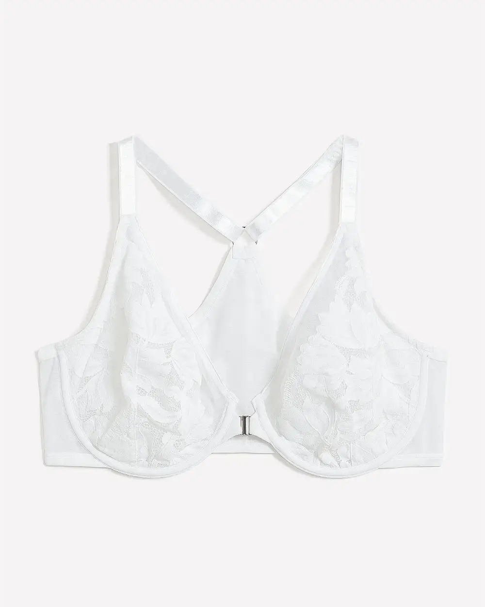 Unlined Plunge Front Closure Bra - Deesse  Collection