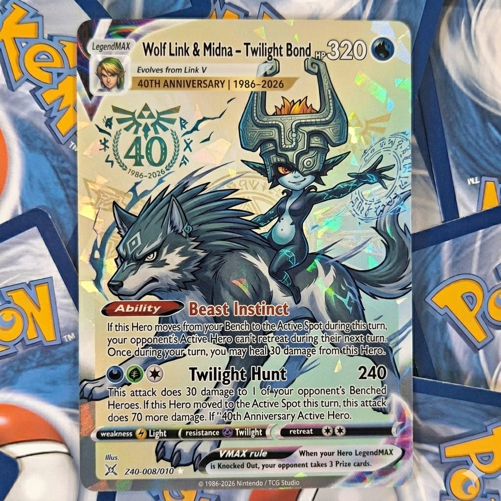 The Legend of Zelda 40th Anniversary TCG Cards