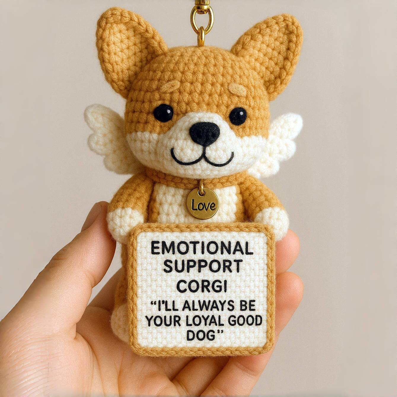 Remembrance Pup Keychain