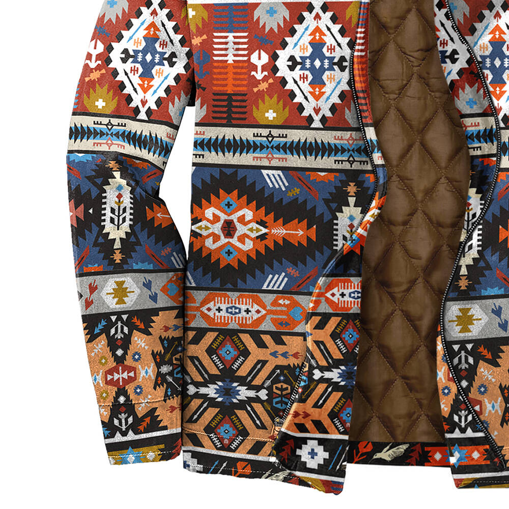 Men's Autumn & Winter Outdoor Casual Geometric Print Jacket