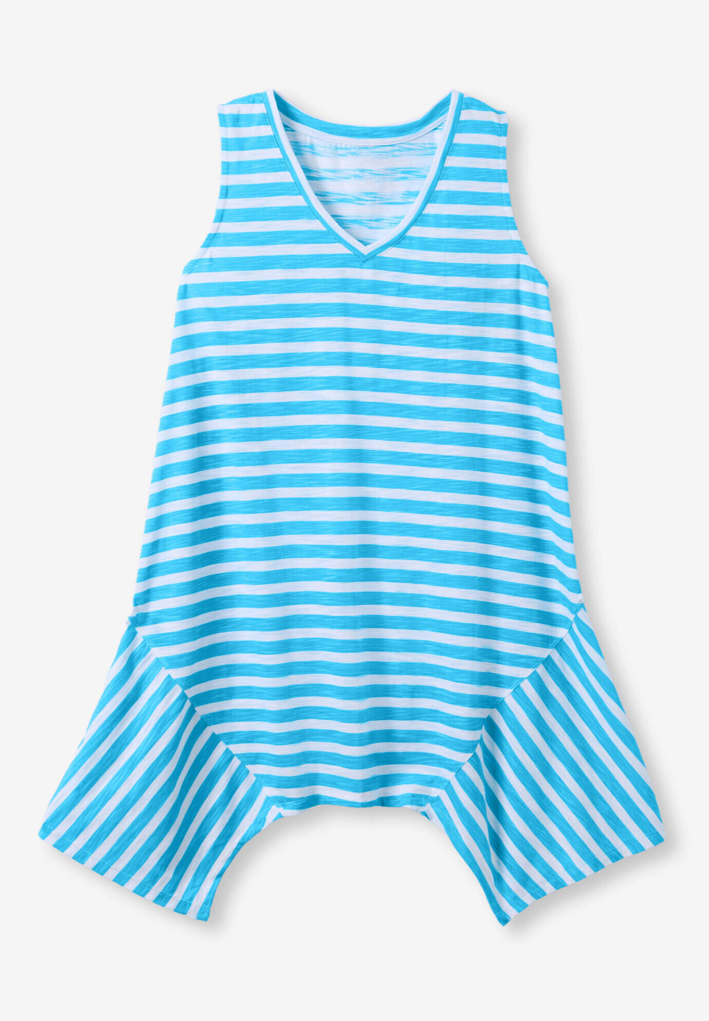 Sleeveless Hanky Hem Tunic