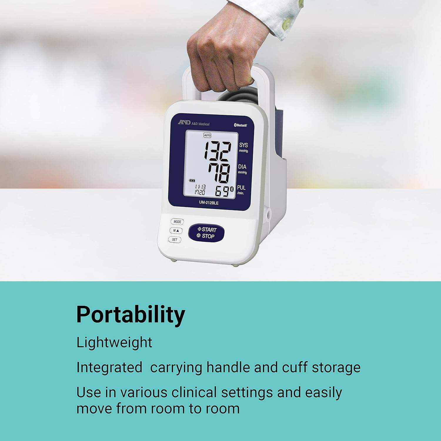 A&D Medical Automatic Office Blood Pressure Monitor & Upper Arm Blood Pressure Cuff with Clinical Accuracy, Quick & Easy Blood Pressure Machine for Pediatric (3+ Years) and Adult Use