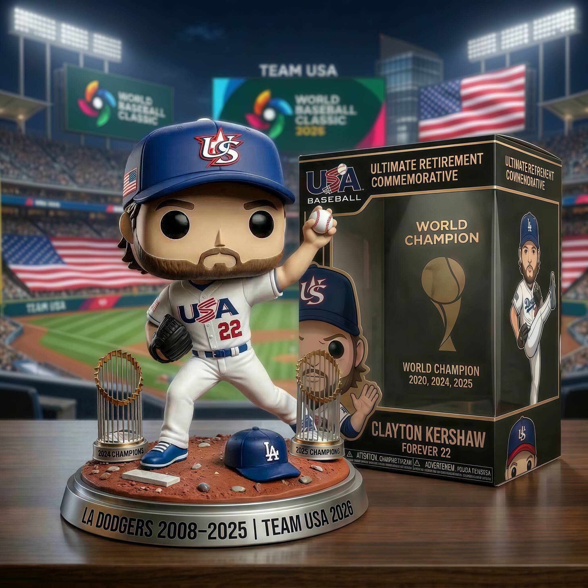 Clayton Kershaw – 2026 Ultimate Retirement Commemorative Pop! Figure