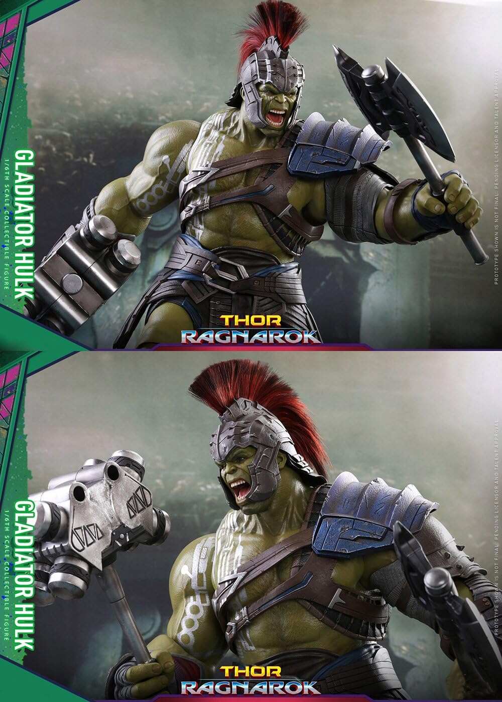 Marvel Hot Toys Gladiator Hulk Sixth Scale 1/6th Collectible Action Figure Thor: Ragnarok - Movie Masterpiece Series - in Stock Now !