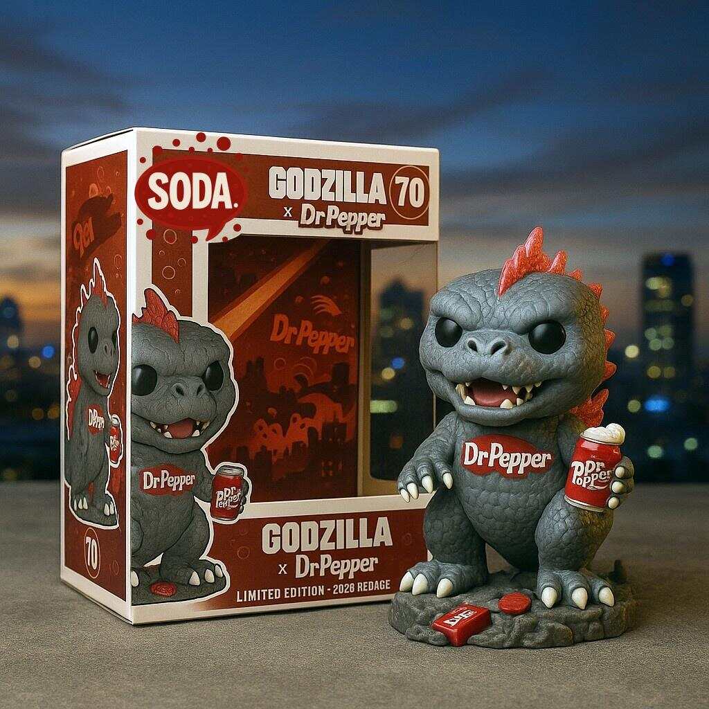 Soda X GODZILLA 70th Anniversary Pop Figure
