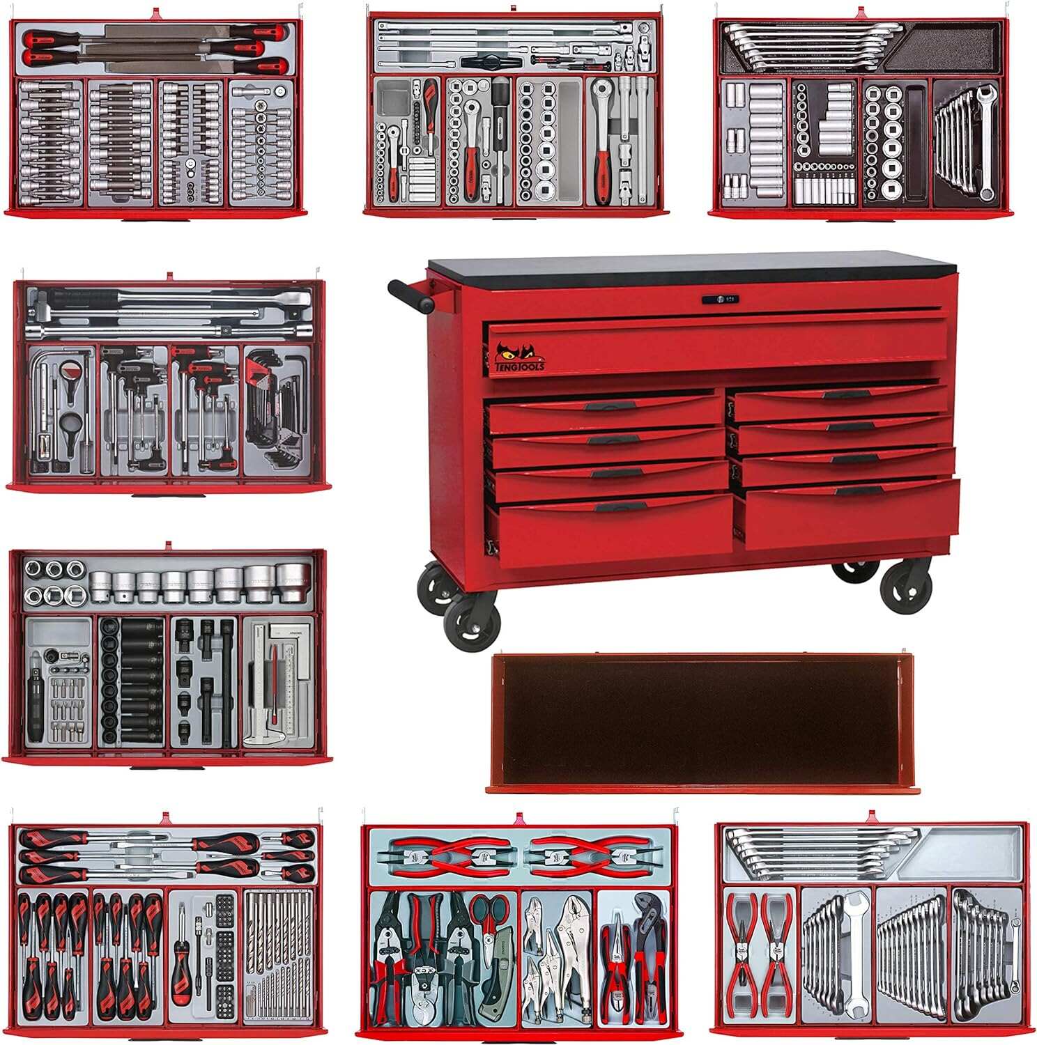 Teng Tools 1100 Piece Complete Mixed Monster Mega Master Hand Tool Kit - TCMONSTER02