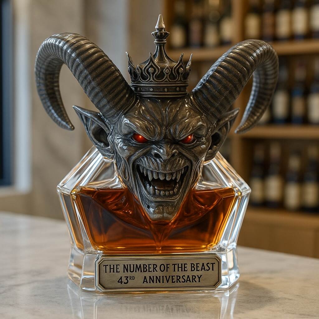 The Number of the Beast – 43rd Anniversary Whiskey Bottle