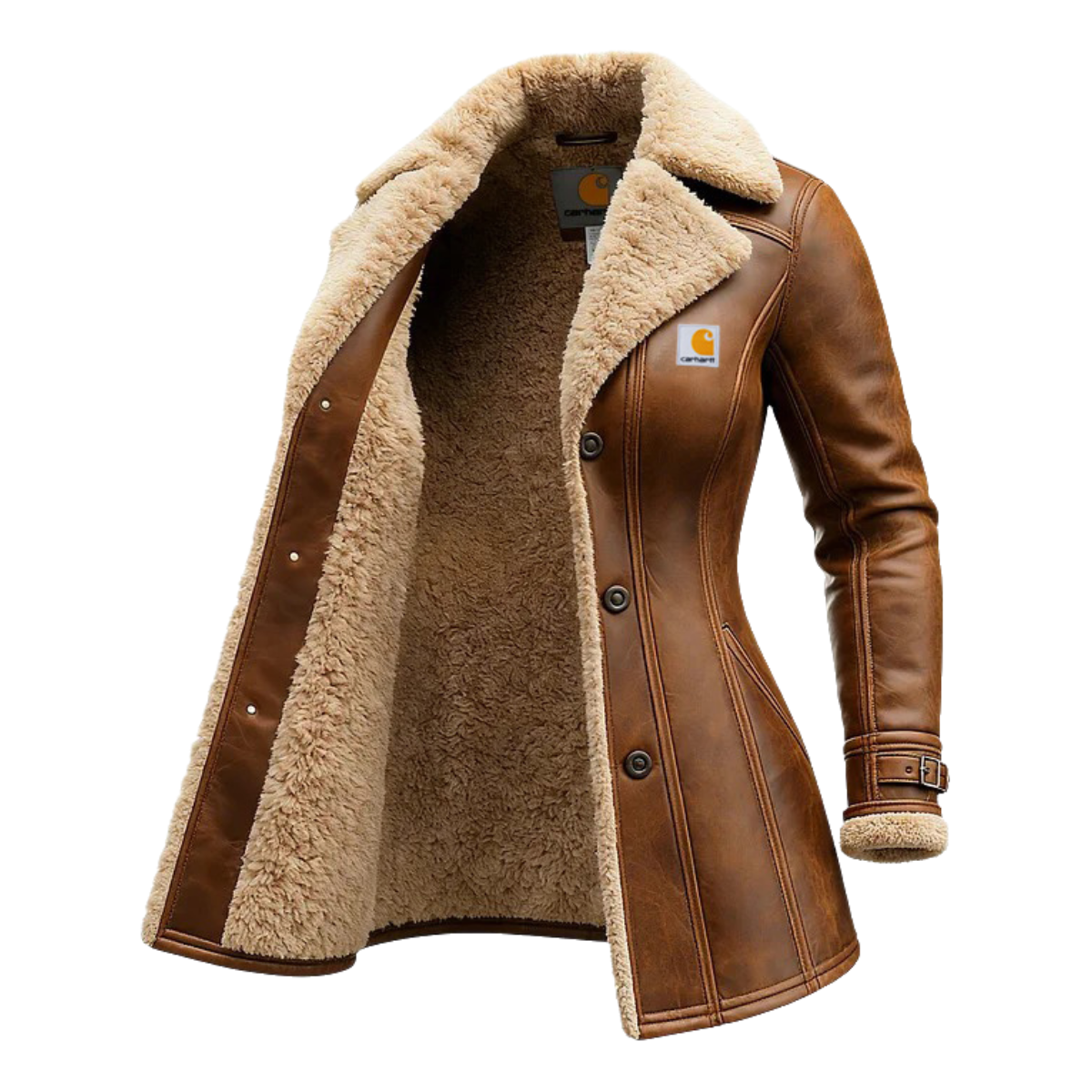 Women's Vintage Washed Leather Lapel Jacket(BUY 1 GET 1)