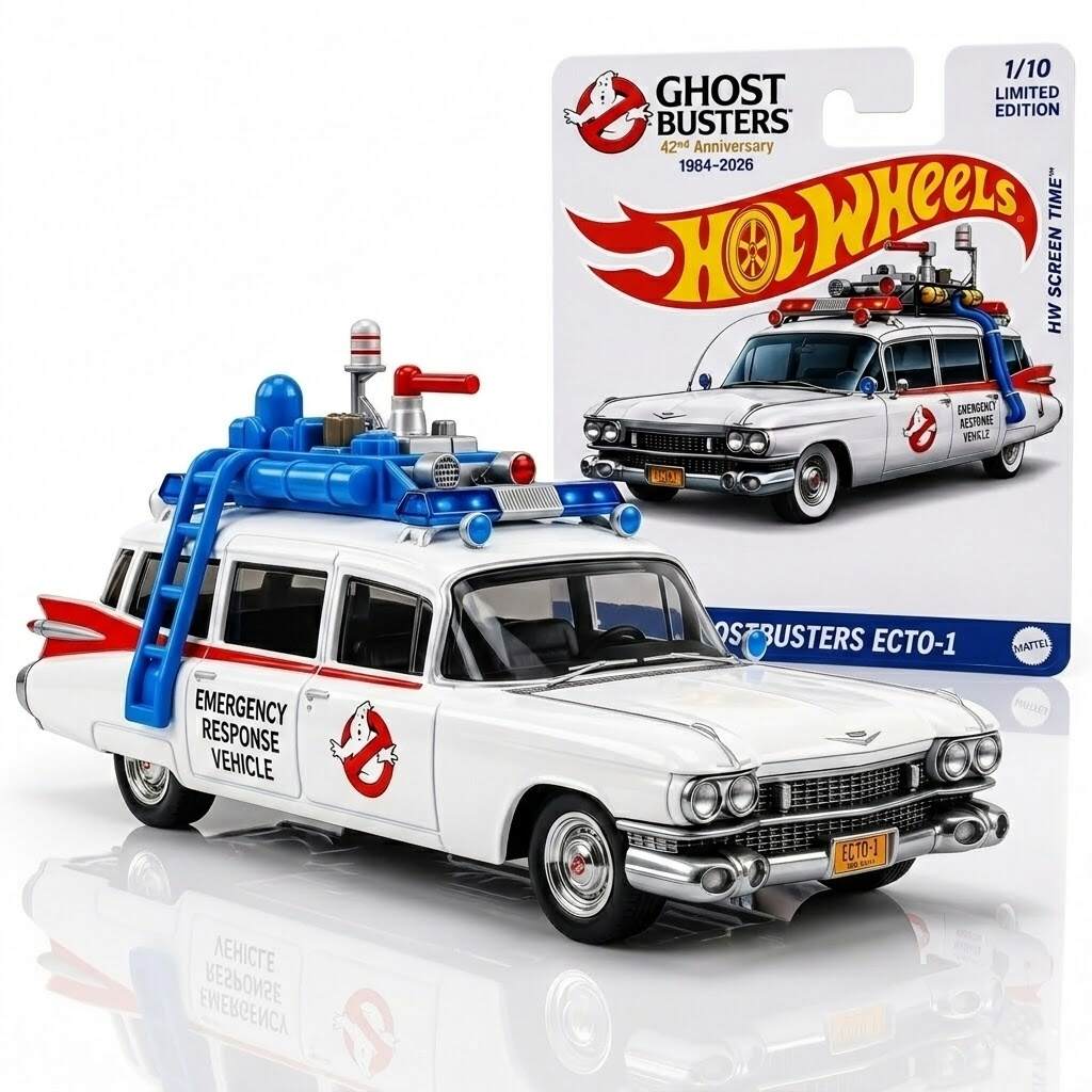 Hot Wheels Ghostbusters 42nd Anniversary Edition ECTO-1