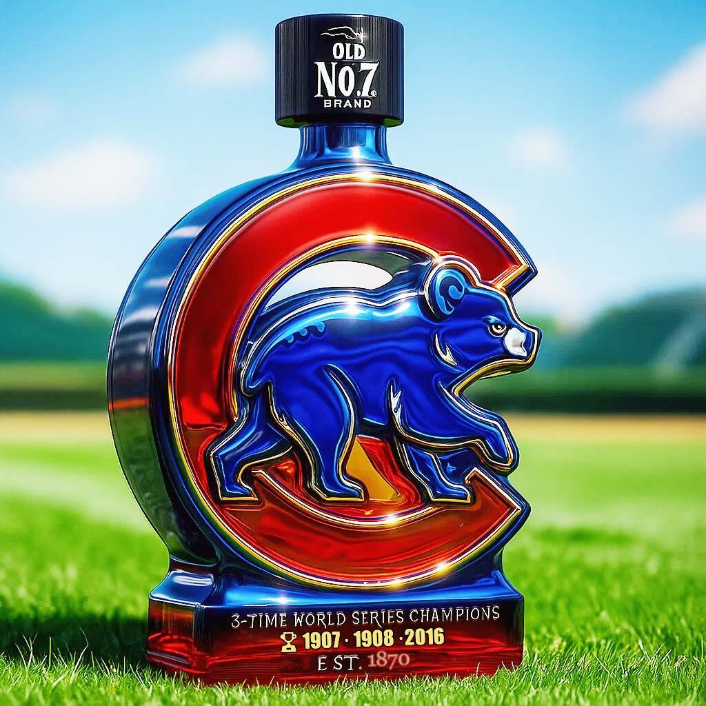 Chicago Cubs Team Honor Limited Edition Whiskey Bottle
