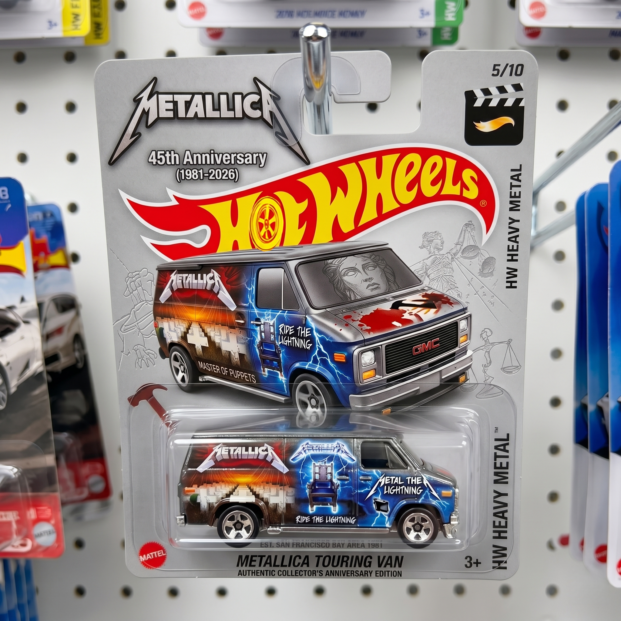 Hot Wheels Metallica 45th Anniversary Commemorative Dodge Charger R/T Model