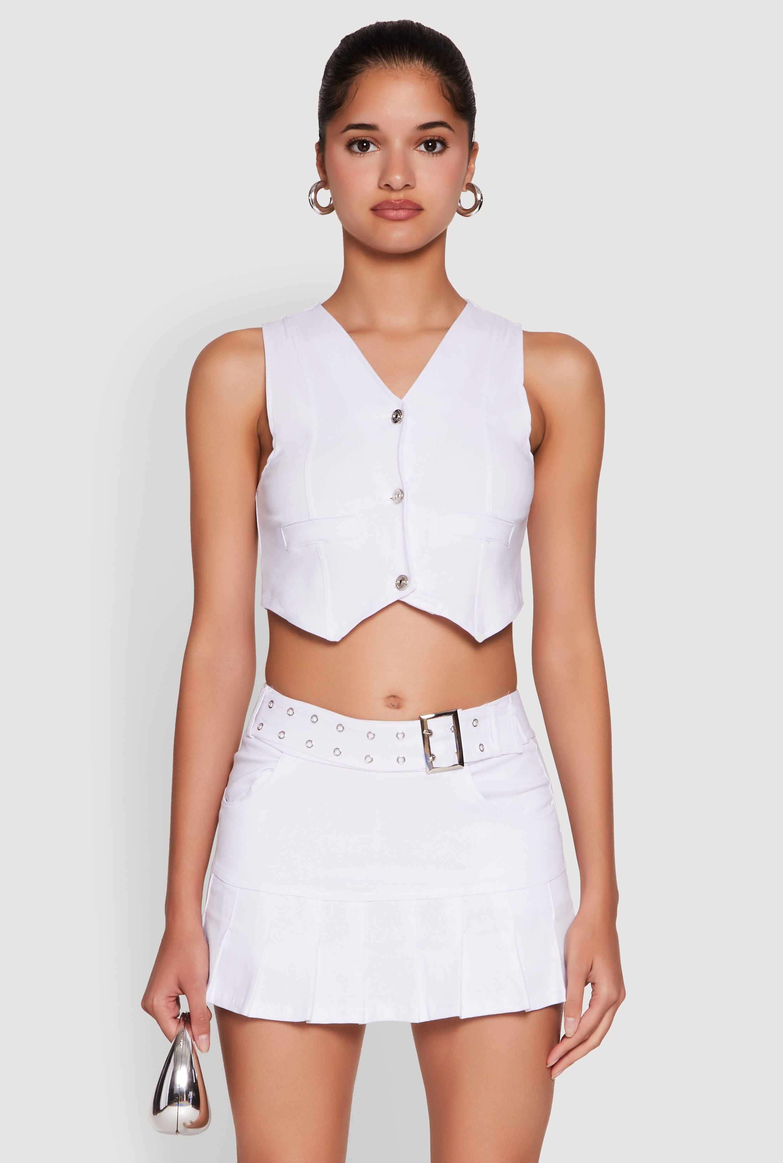 Trendy Hyperstretch V-Neck Cropped Vest