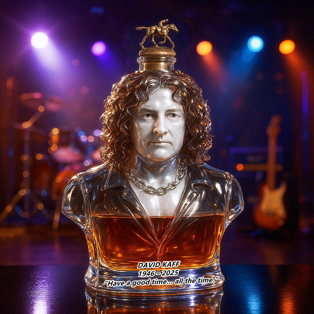 DAVID KAFF Commemorative Whiskey Bottle