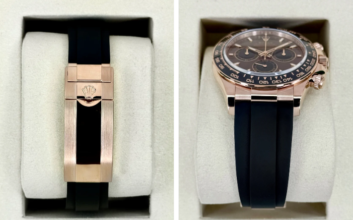 NEW 2025 Rolex Daytona 40mm 126515LN Rose Gold Oysterflex Chocolate Dial