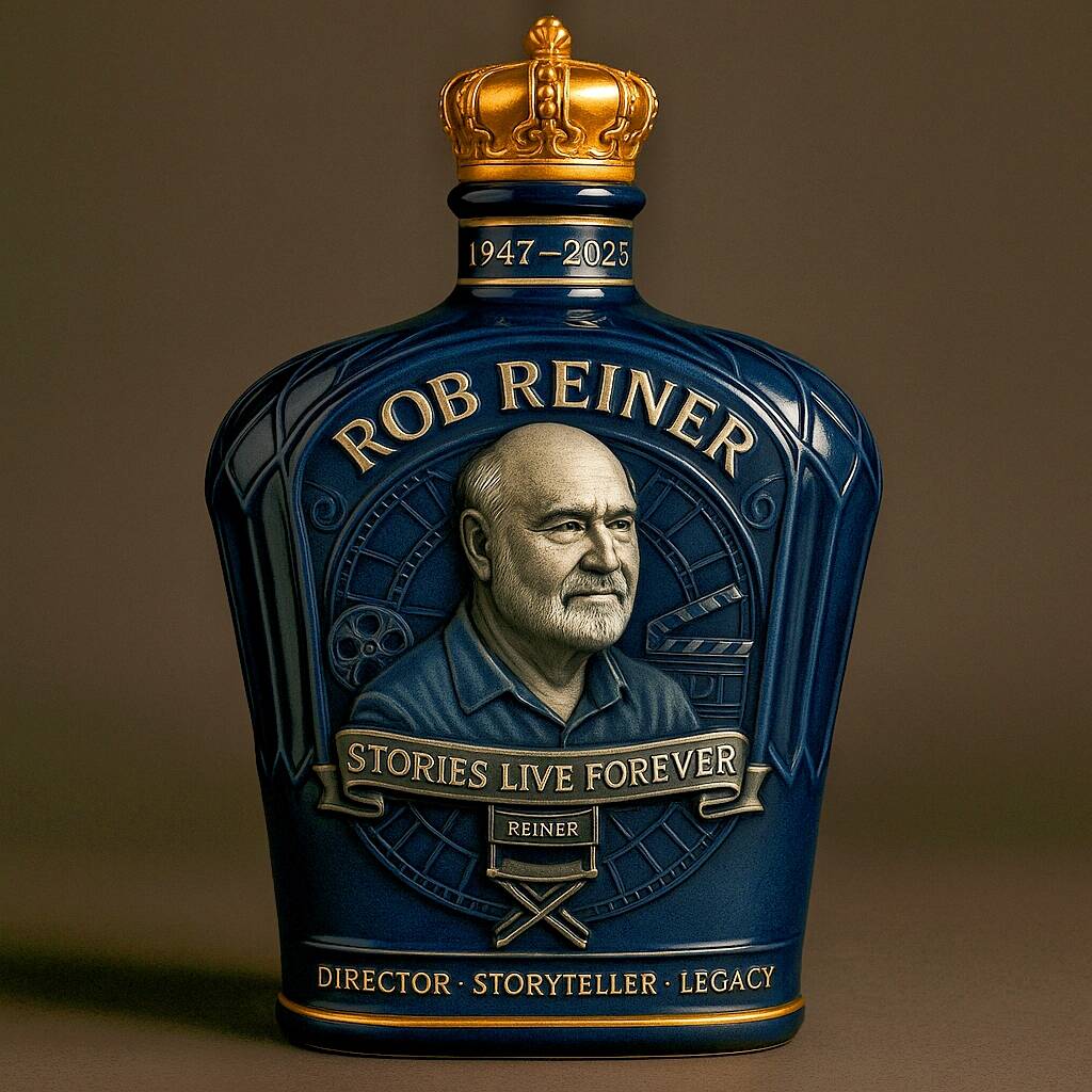 Rob Reiner 1947-2025 Memorial Whiskey Bottle