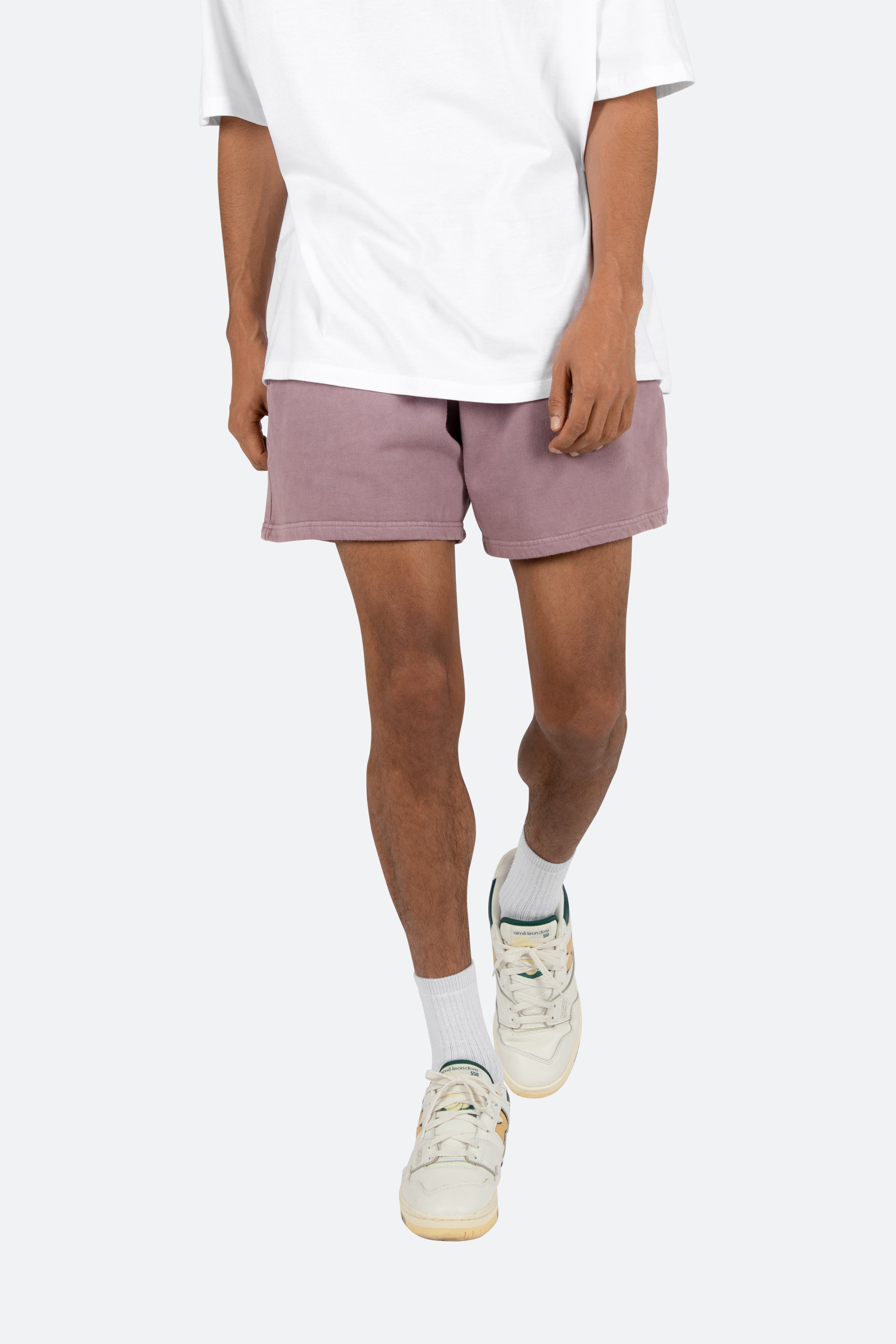 Vintage Washed Sweatshorts - Purple