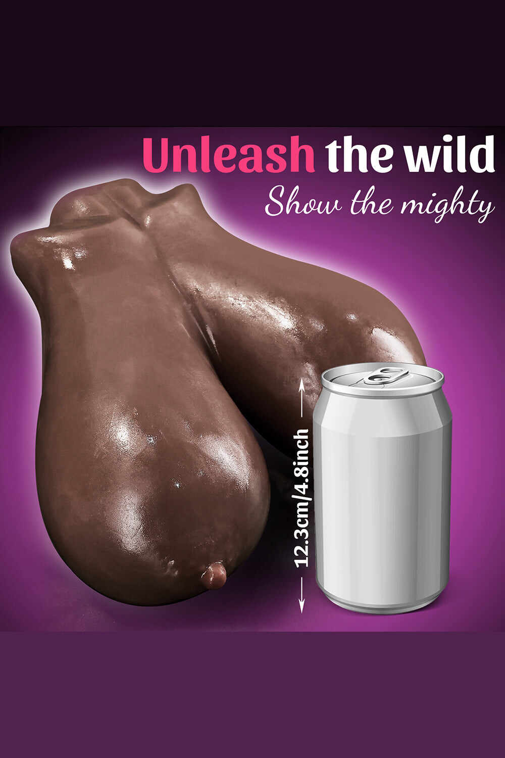 US Stock - Sydney TPE Cheap Black Big Breasts Torso Sex Doll With Real-life Vagina