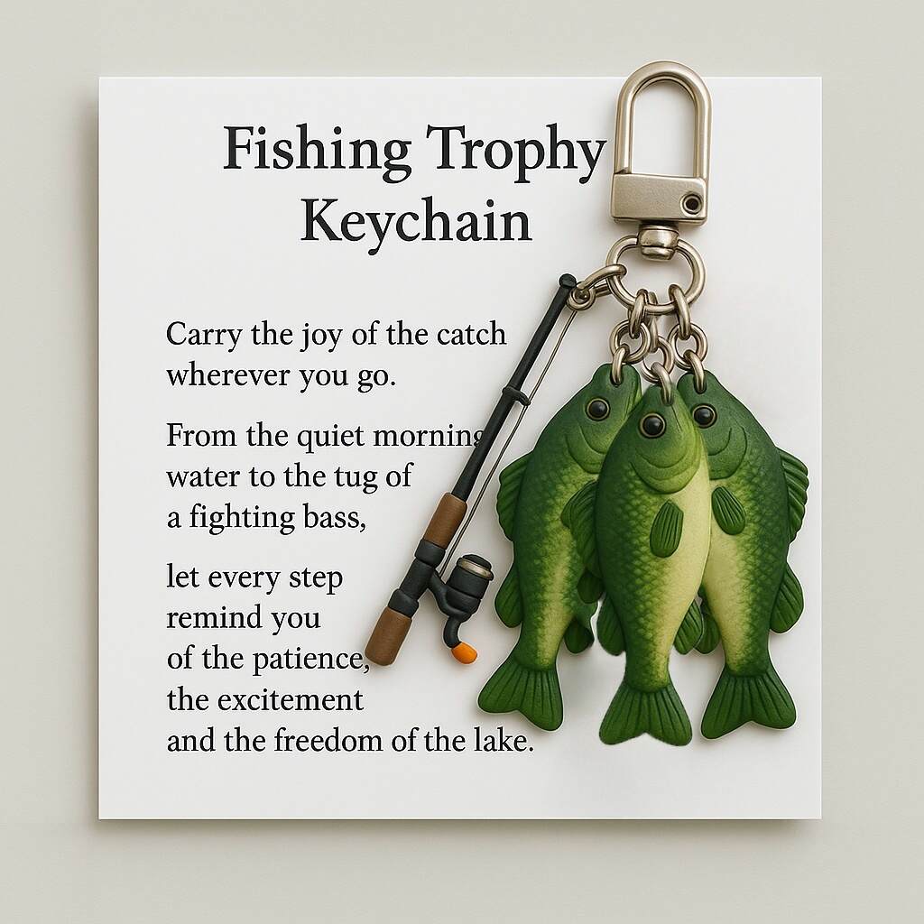 Fishing Trophy Keychain