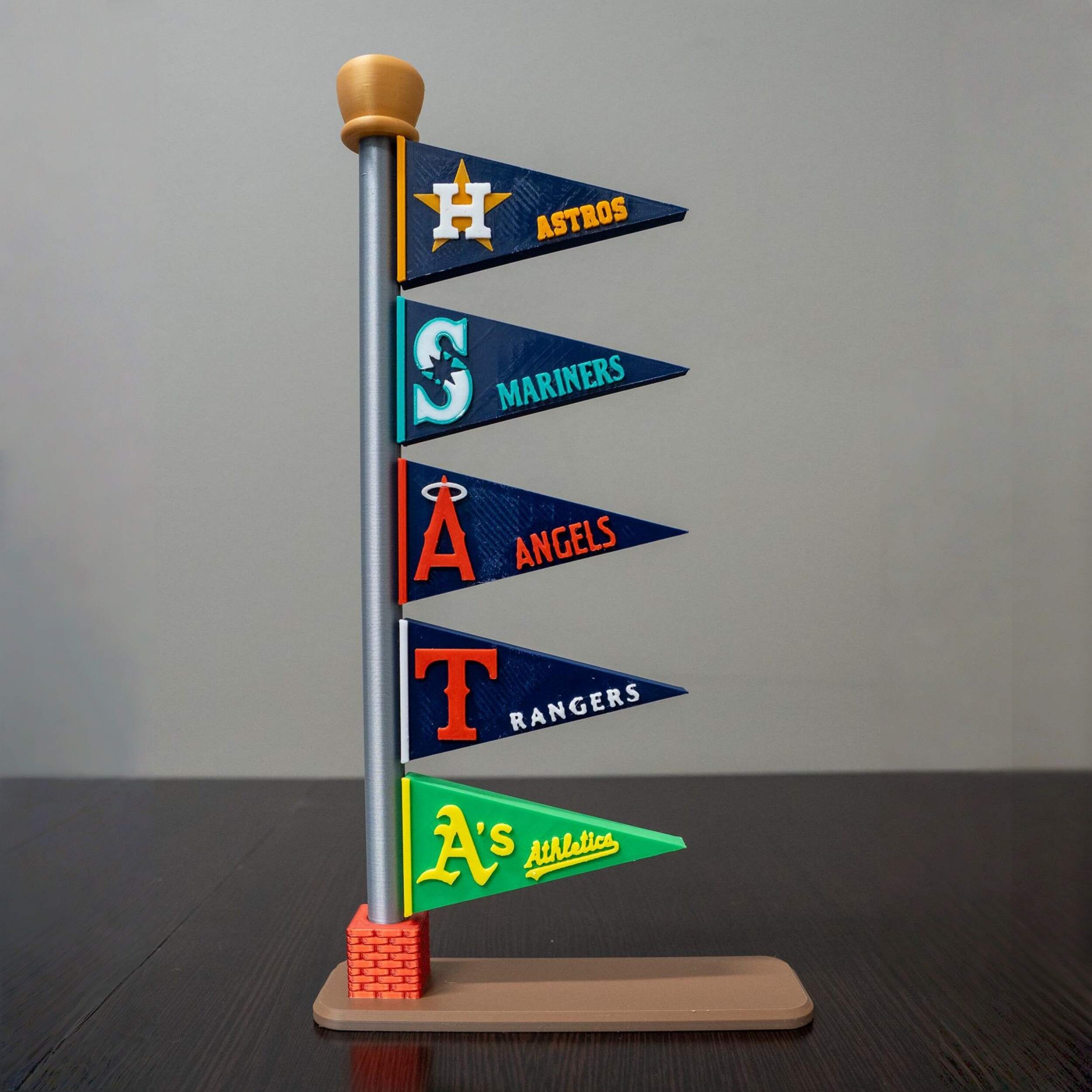 Handcrafted MLB Pennant Tower