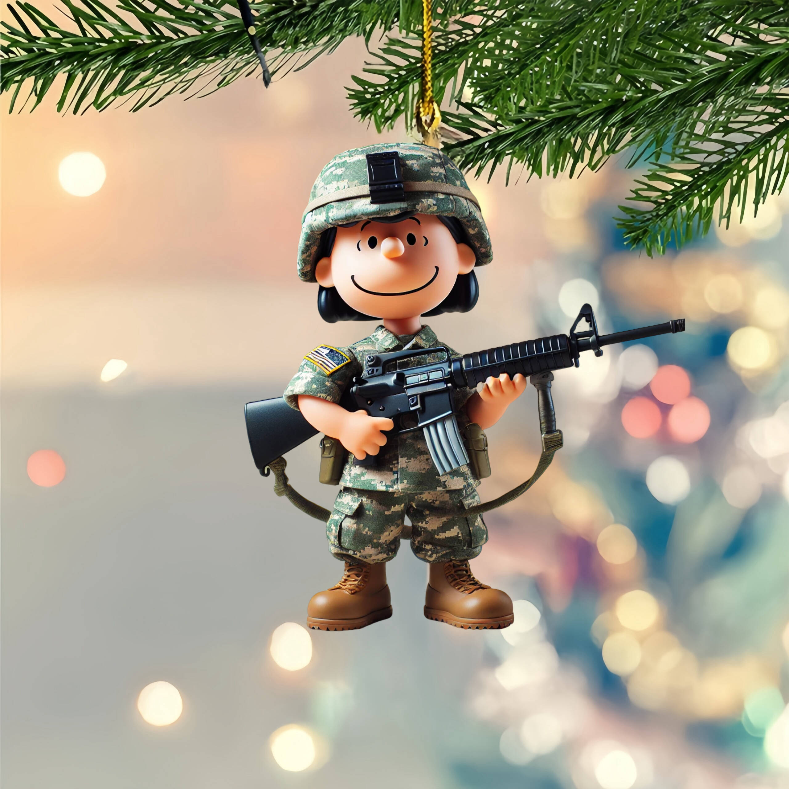 🔥LAST DAY 50% OFF- 🎖️Veteran Tribute Snooopy & lucy Ornaments
