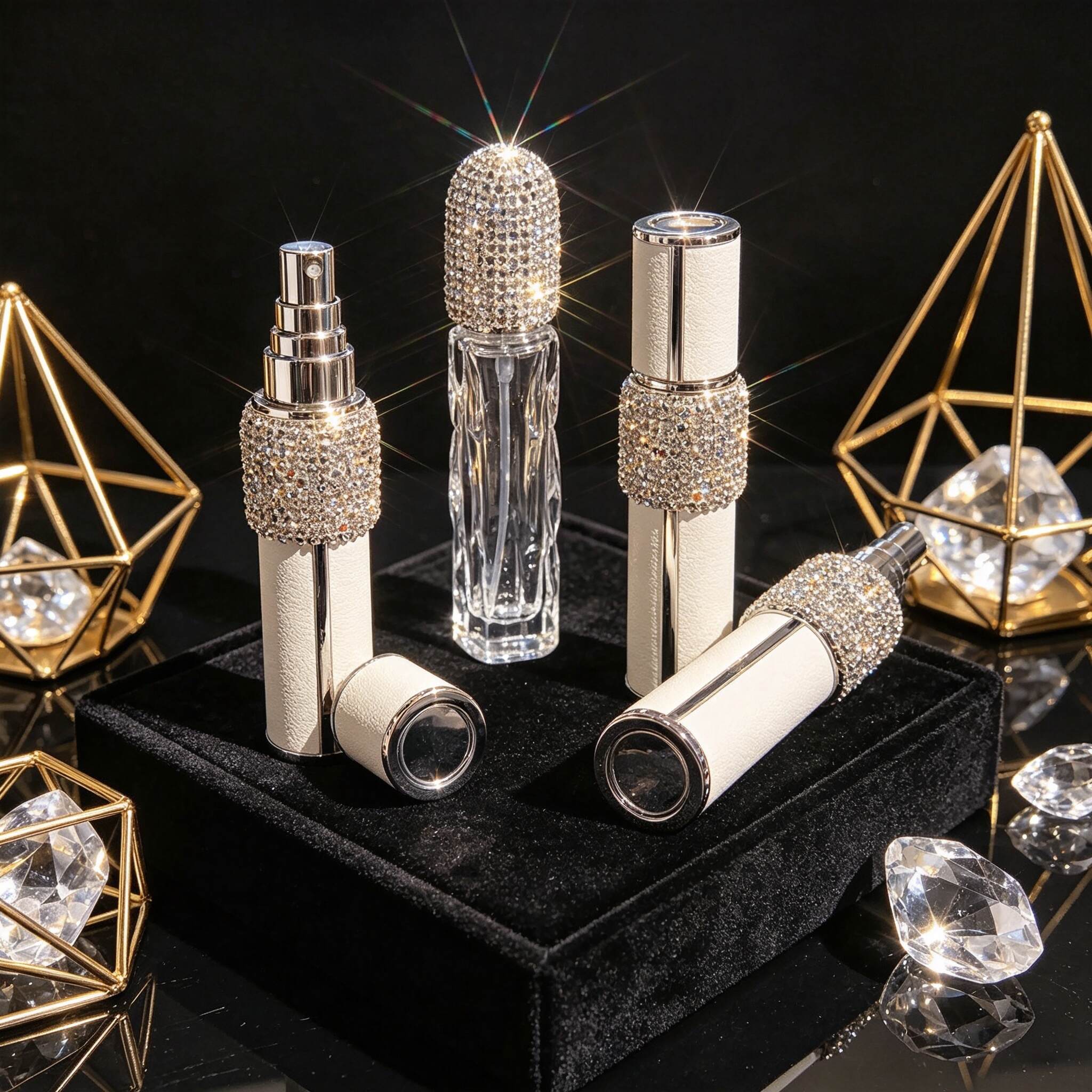 Bling Full Diamond Mini Lipstick Perfume Bottle