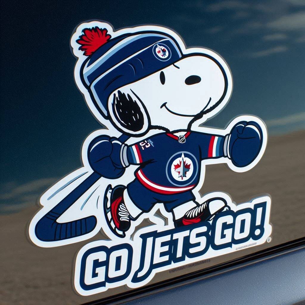 Snoopy NHL Car Decal