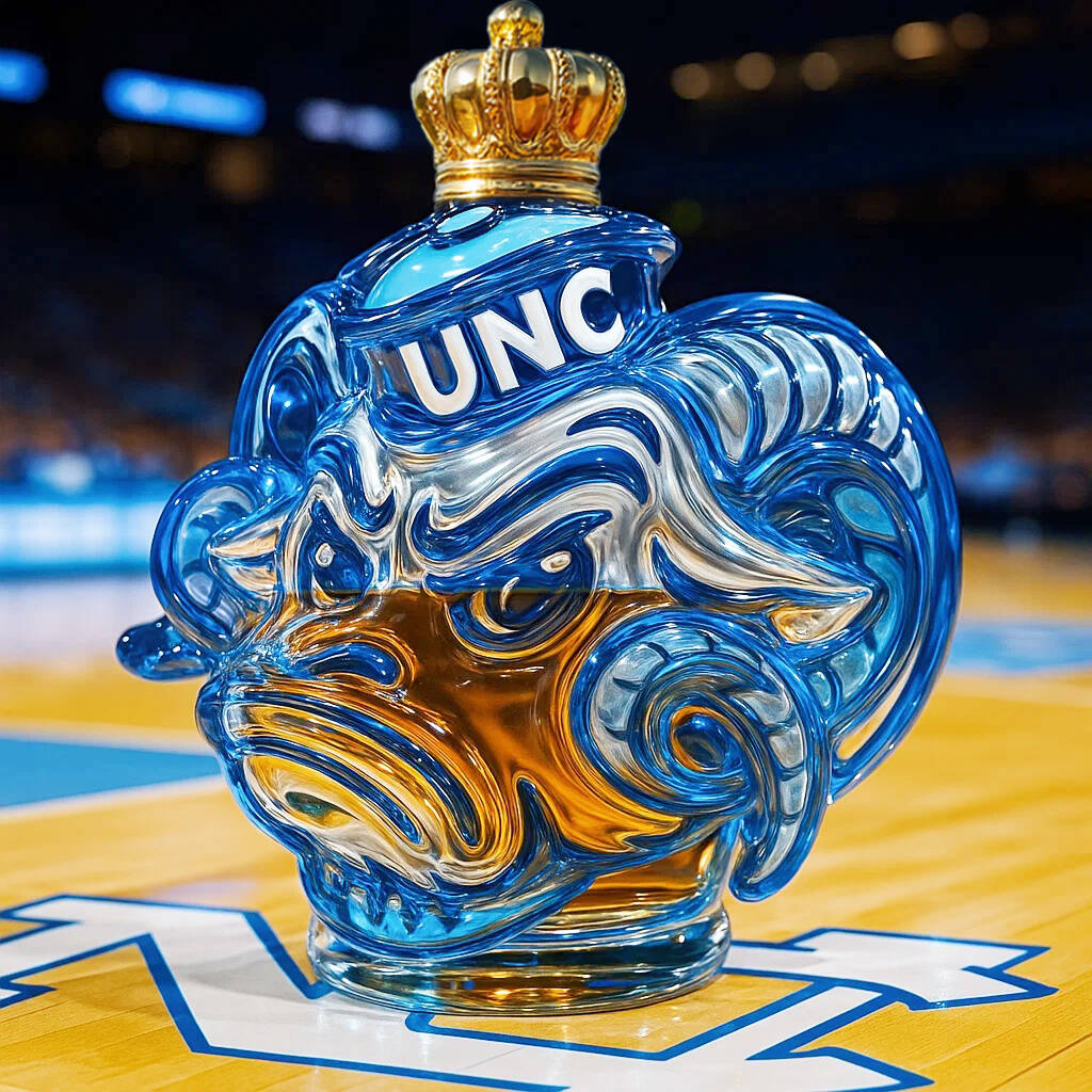 UNC Rameses Whisky Bottle