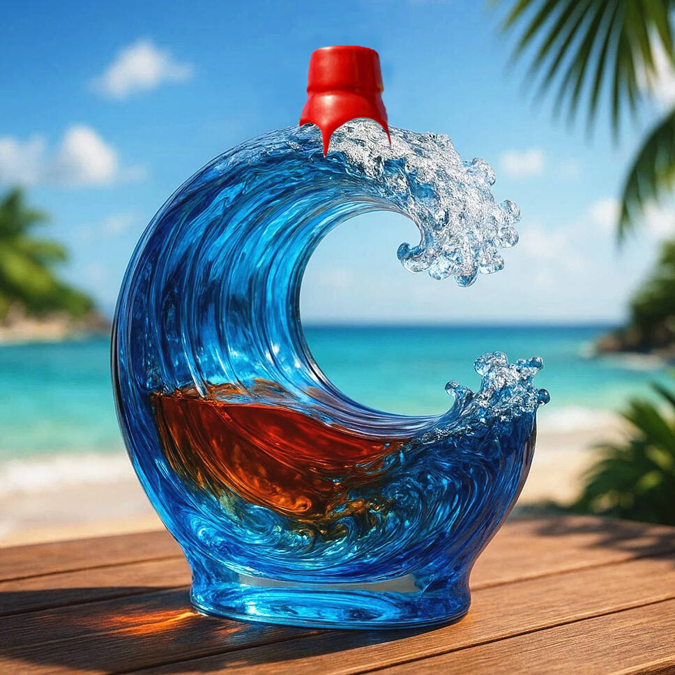 Wave Whiskey Bottle