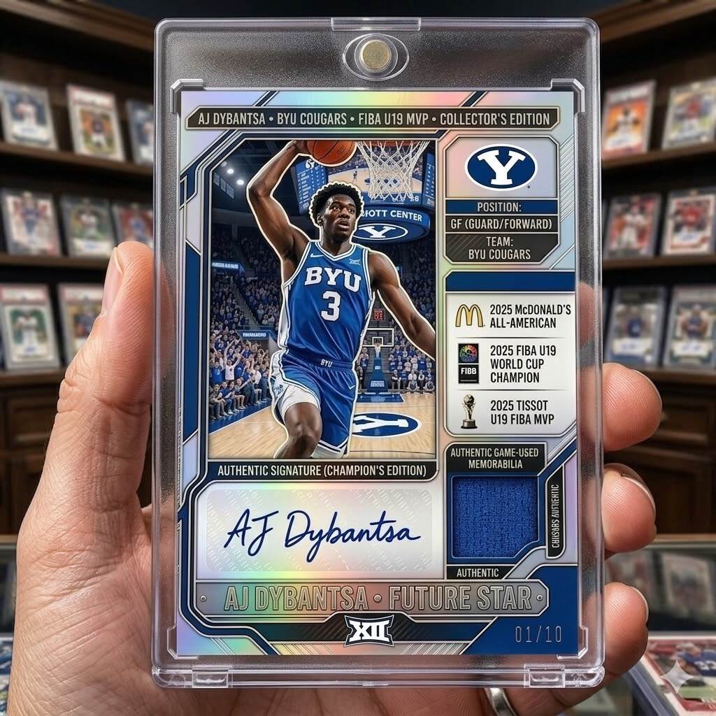 AJ Dybantsa Rookie Autograph Star Card