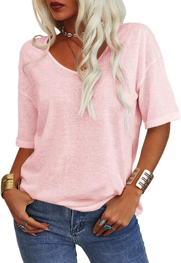 FINAL SALE⚡Summer Casual Half Sleeve T-shirt Basic Tops (Multiple Colors)