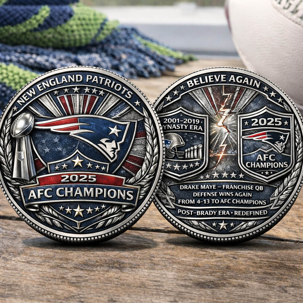 New England Patriots 2025 AFC Champions Commemorative Coin