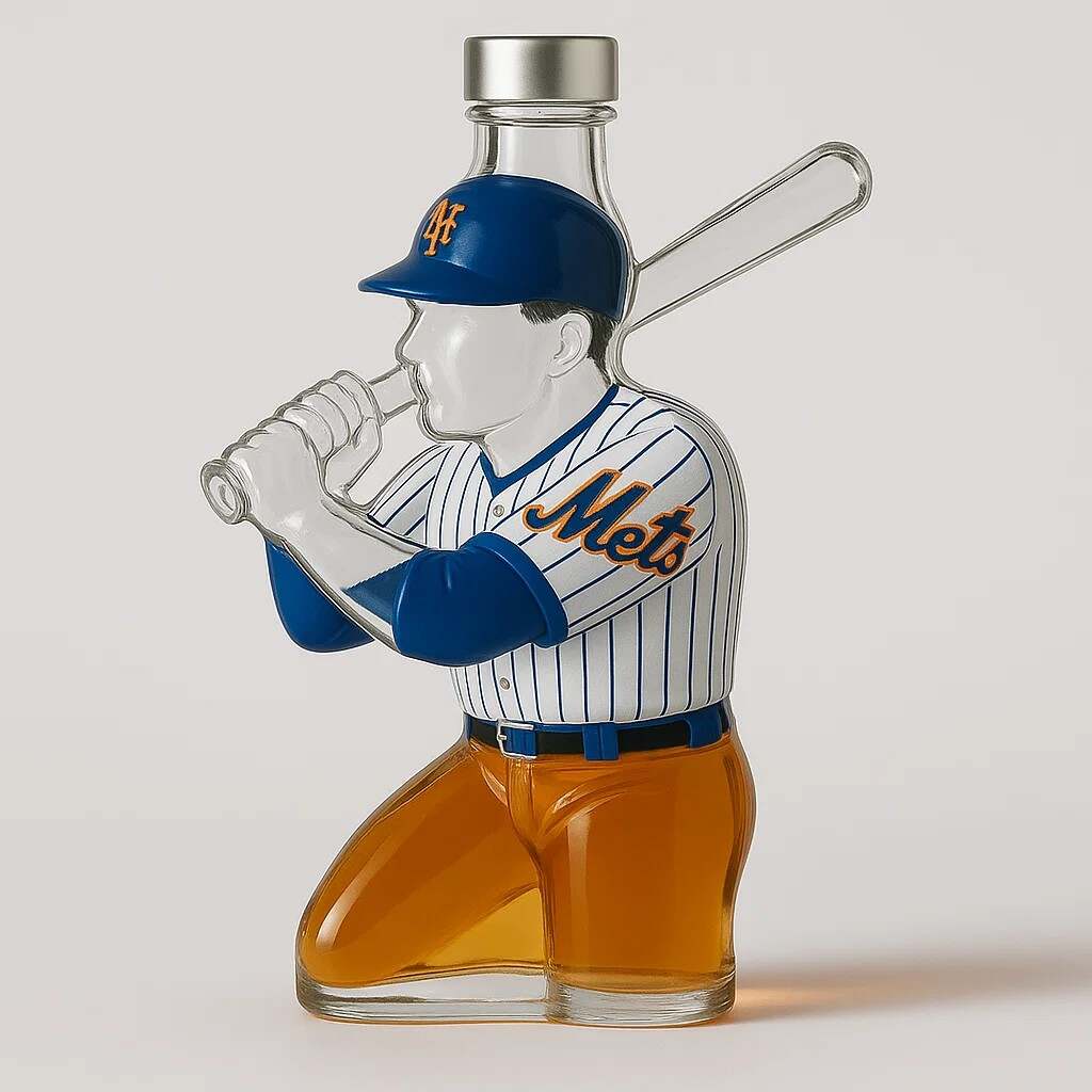 ⚾Baseball team whiskey bottle