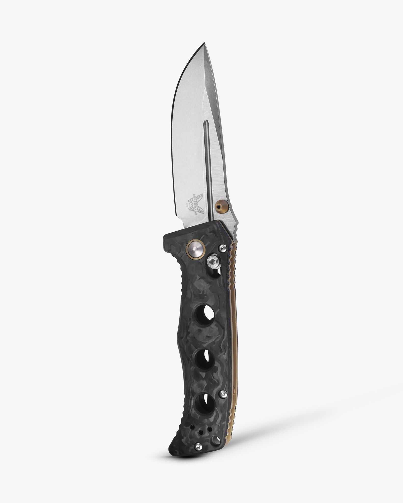 Mini Adamas® | Marbled Carbon Fiber | Drop-point