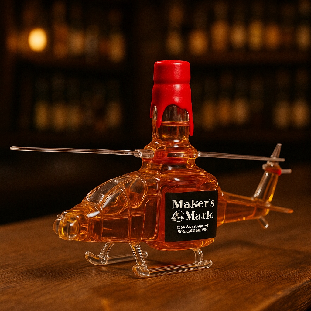 Armed Fighter Whiskey Bottle