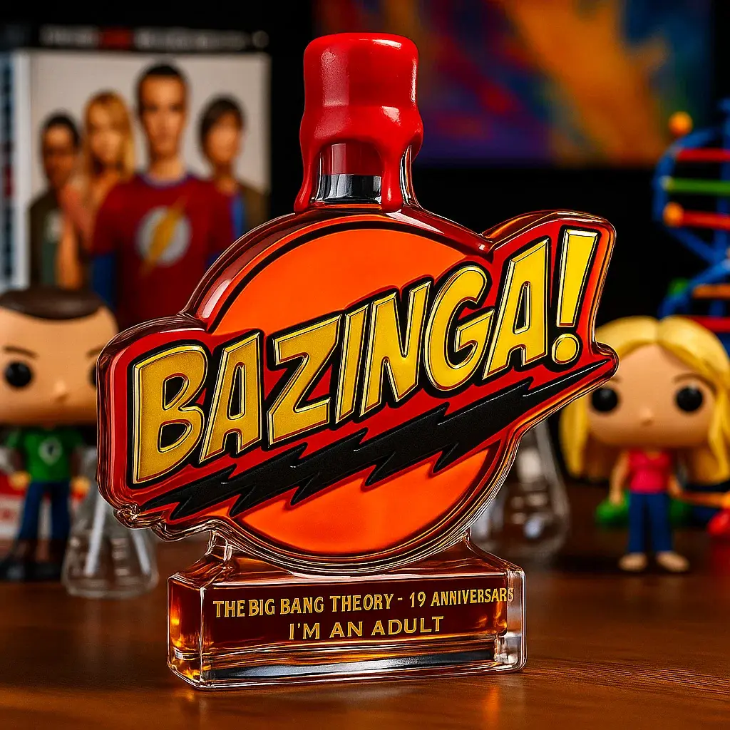 The Big Bang Theory 'Bazinga！' Whiskey Bottle
