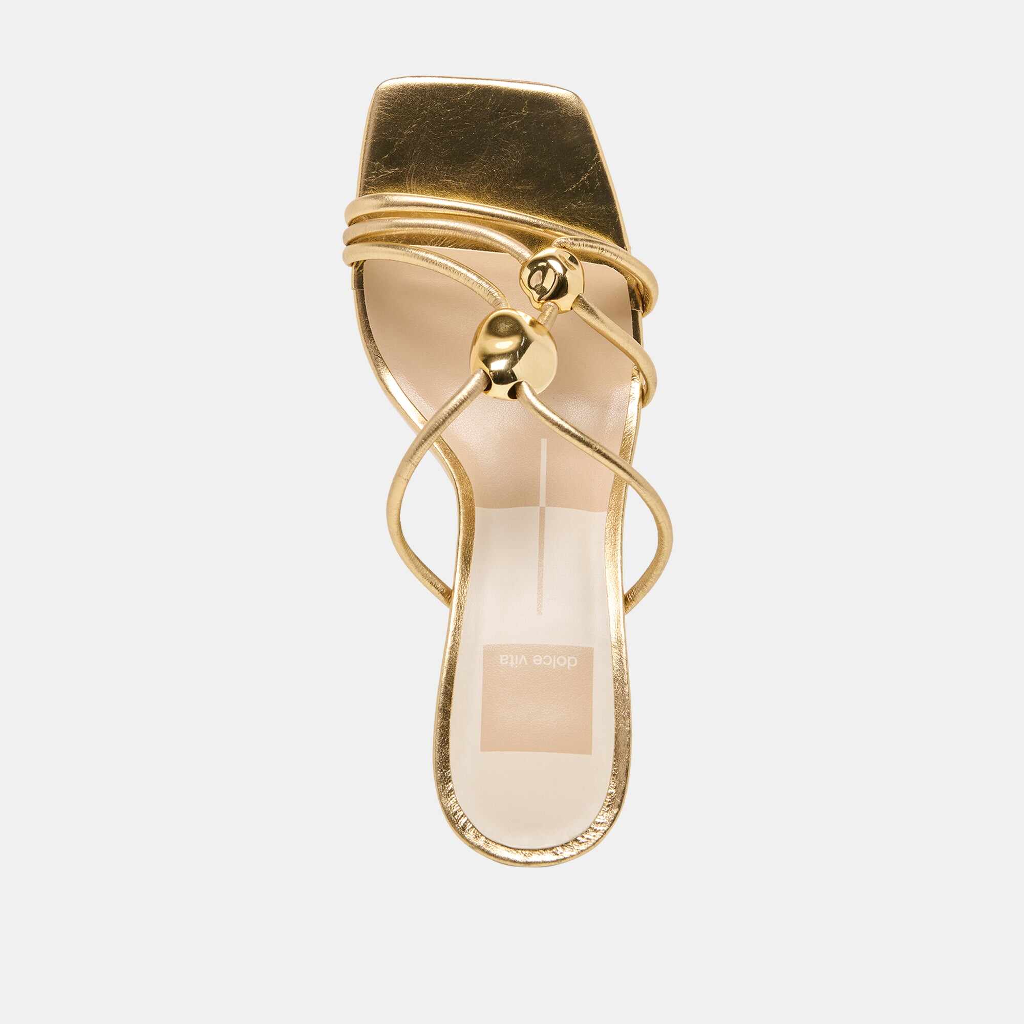 ALAYNA HEELS GOLD LEATHER