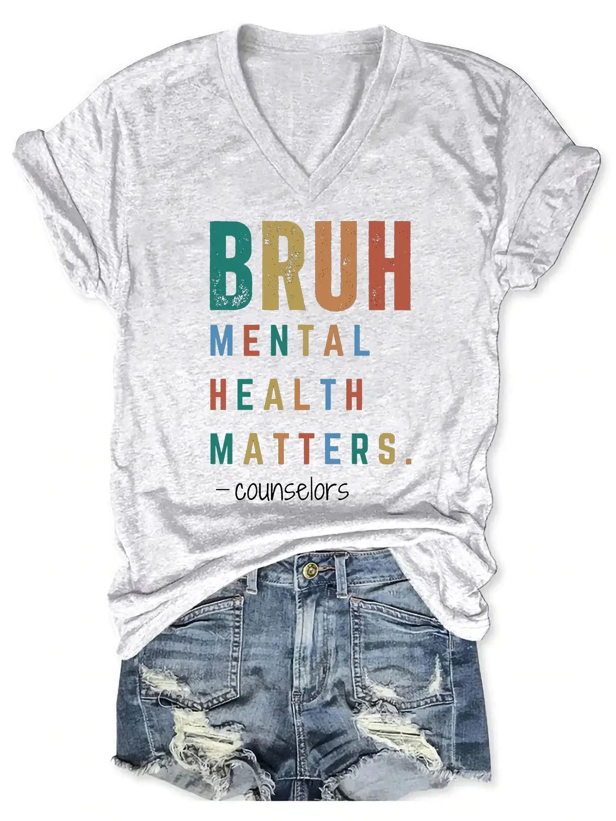 Women's Regulate And Listen Print Casual  T-shirt