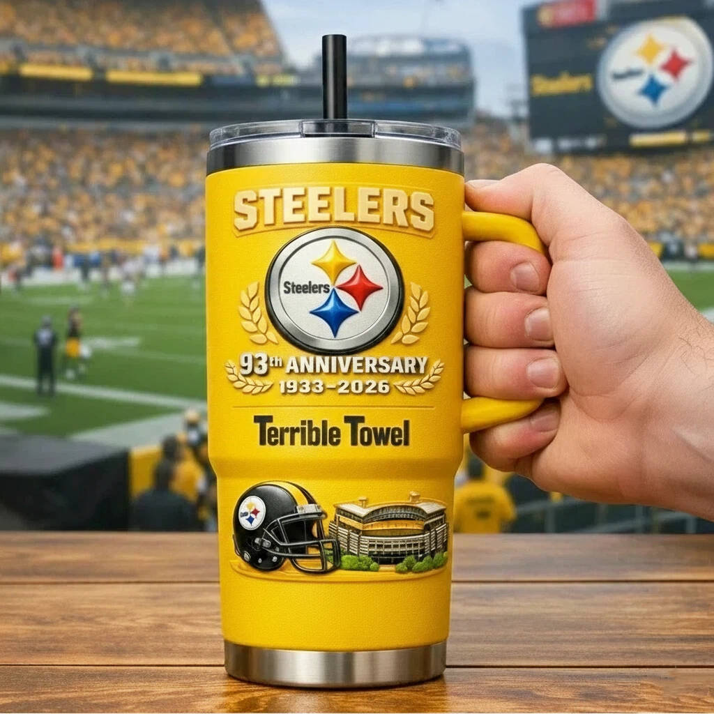 Steelers 93th Anniversary Tumbler