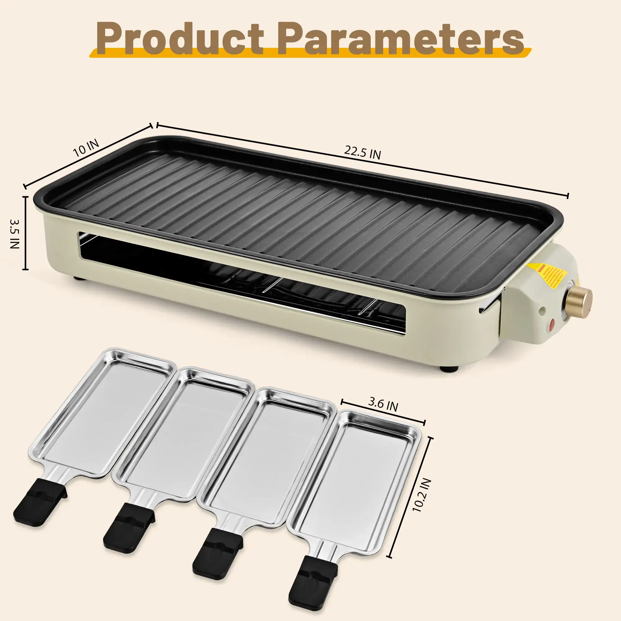 Pukomc Electric Indoor Grill,2 in 1 Indoor Grills for Kitchen with Grill Net & Non-Stick Cooking Removable Plate