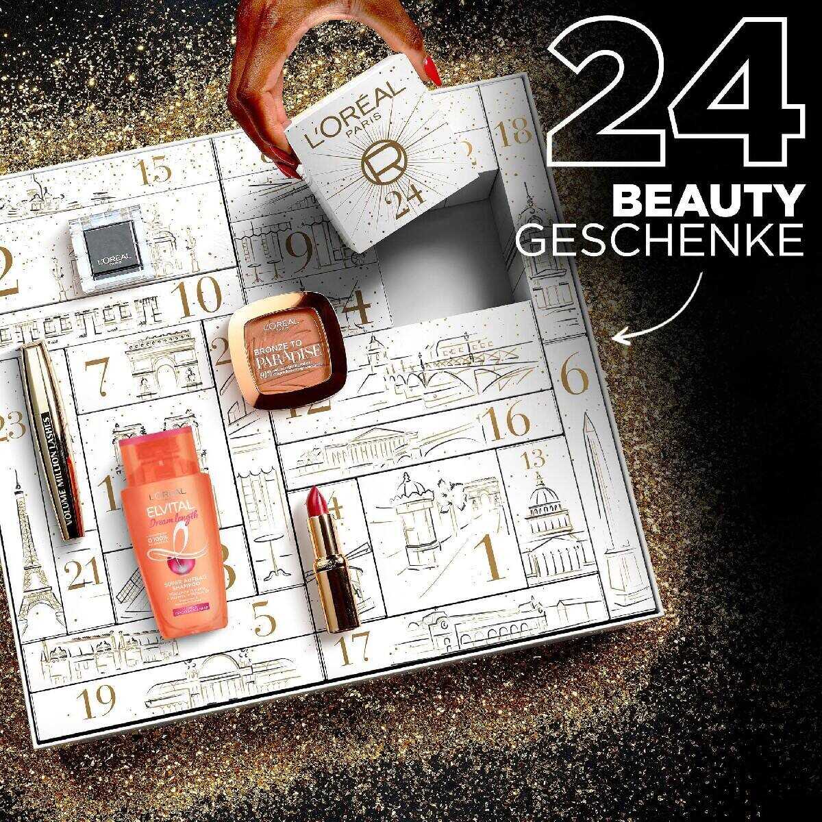 2022 Paris Advent calendar, cosmetics behind 24 doors, new beauty products every day for Christmas, - Aanythingby Clearance