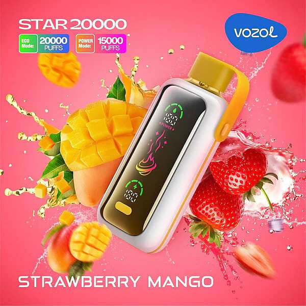 Vozol Star 20K Puffs Disposable Vape | Dual Power Mode with Mirror Screen