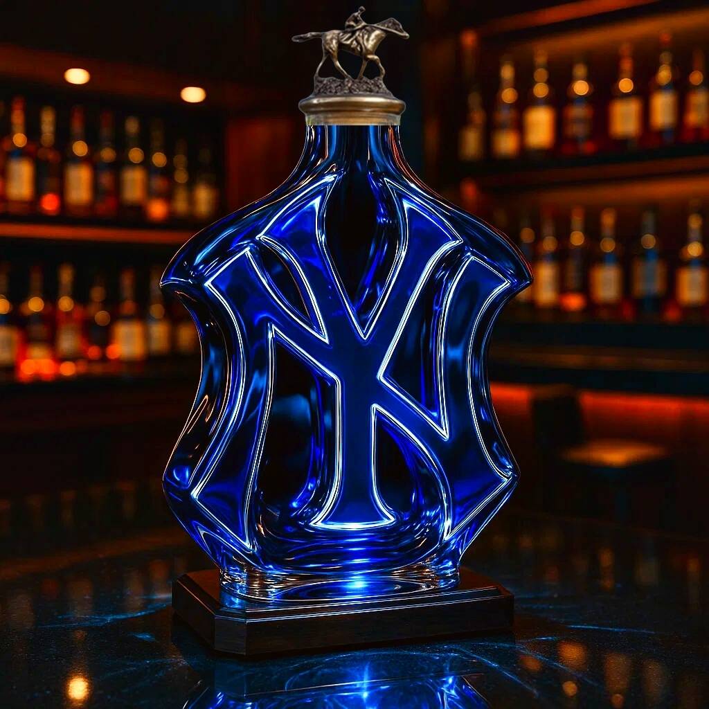 New York Yankees Whiskey Bottle