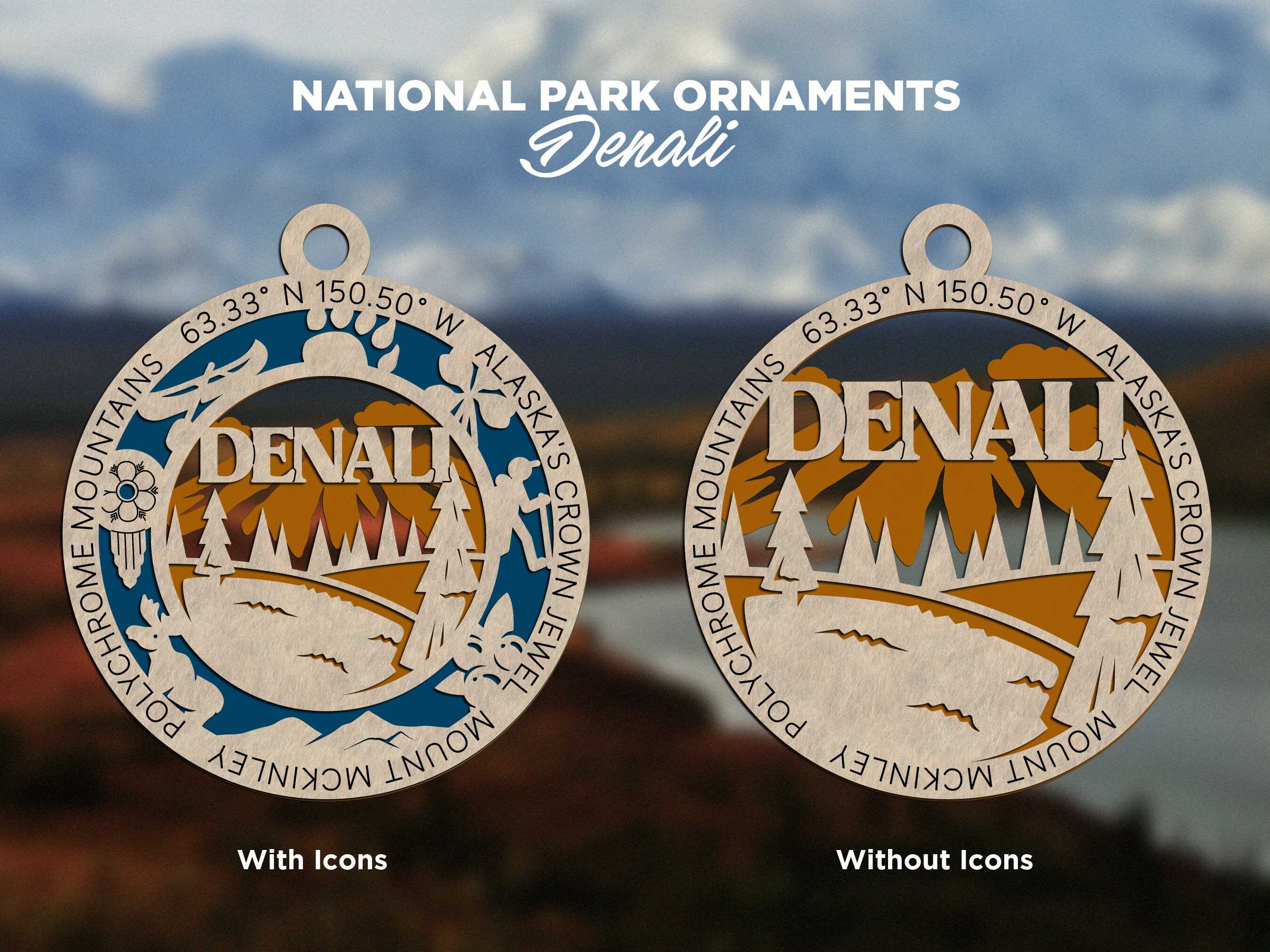 🎄U.S. National Park Icons Christmas Ornament-All 63 National Parks