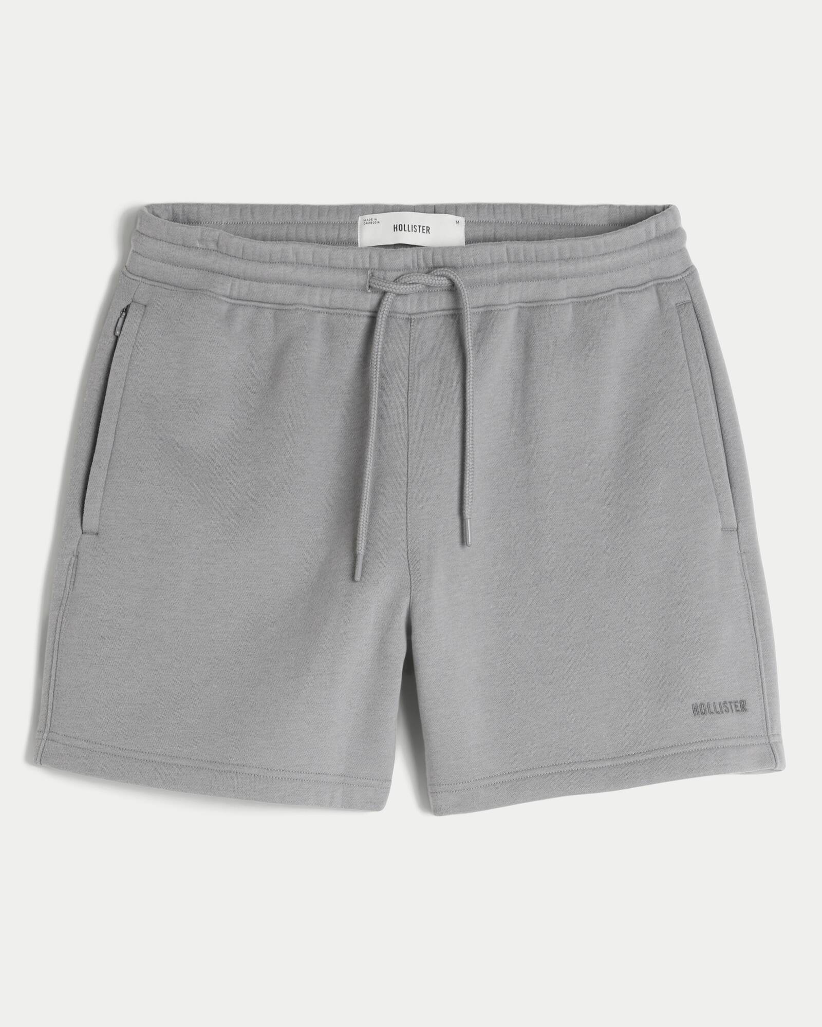 Mid-Thigh Camo Loose Fleece Shorts